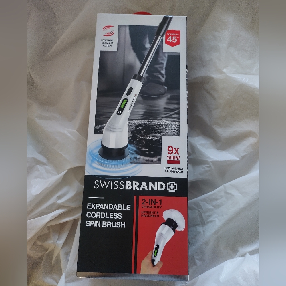 Swiss Brand Expandable Cordless Spin Brush used once